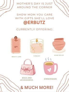 Your One Stop Mother's Day Shop 🛍️ @ERBUTZ